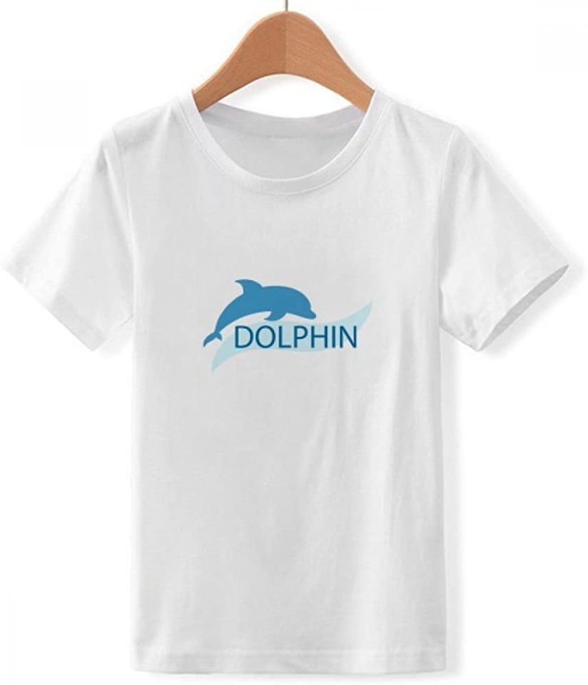 Discover T-Shirt Golfinho Azul Para Homem Mulher Criança