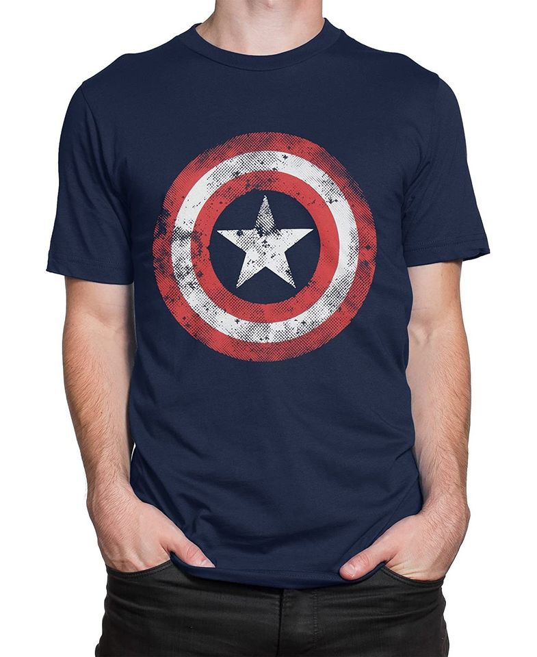 Discover T-shirt para Homem Marvel Captain America
