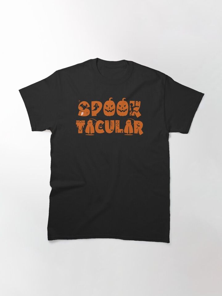 Discover Spooktacular Happy Halloween T-shirt