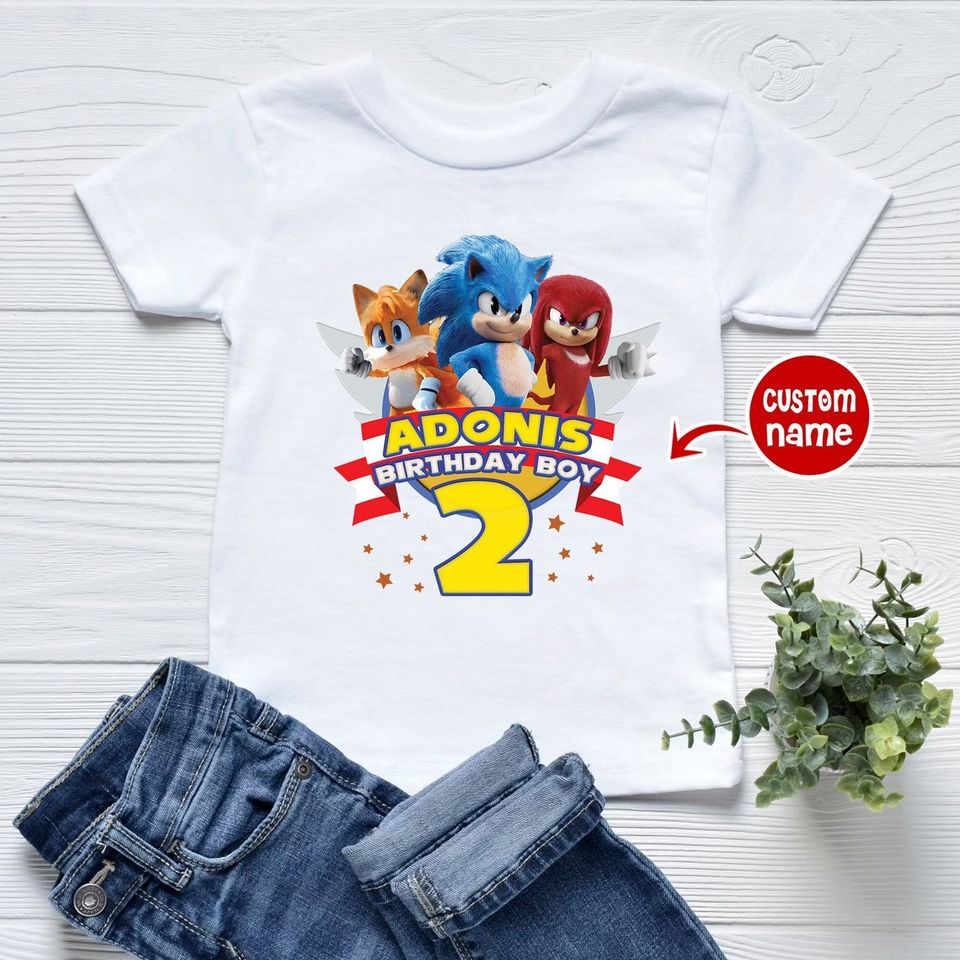 Sonic The Hedgehog Birthday Shirt