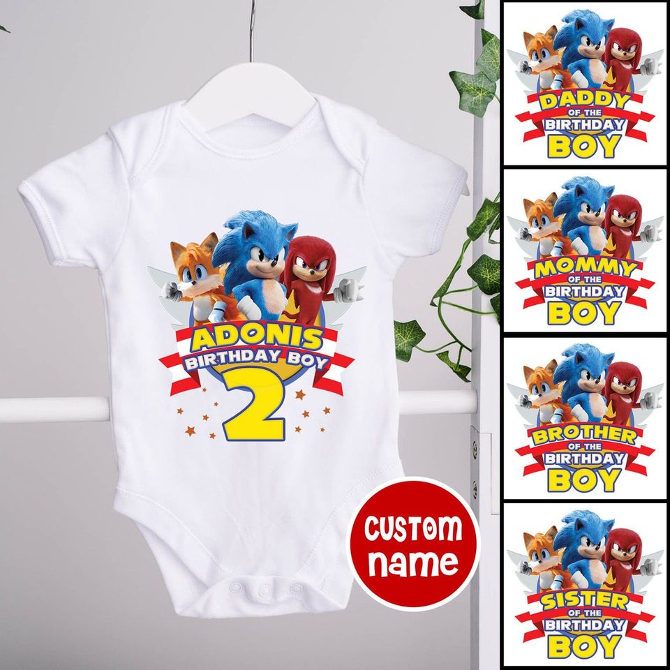 Sonic The Hedgehog Birthday Shirt