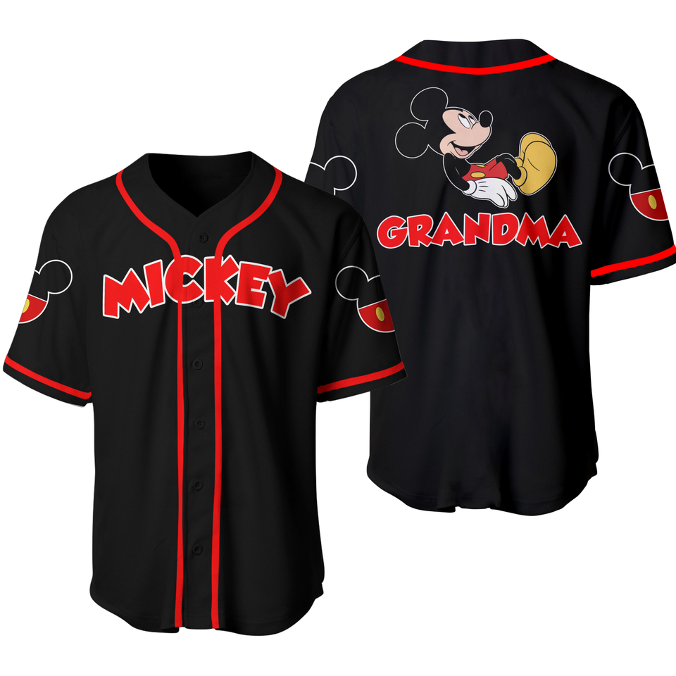 Mickey Mouse Disney Custom Baseball Jersey Designed & Sold By