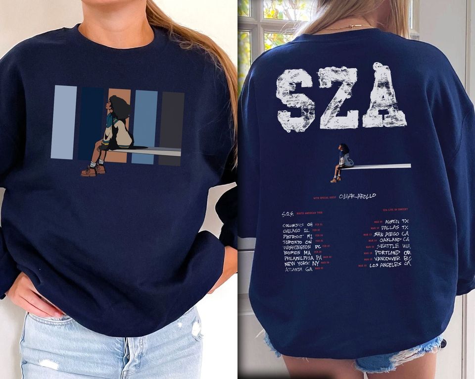 SZA S.O.S Tour 2023 T shirt, Vintage SZA Shirt, Sza Merch, Graphic Tee
