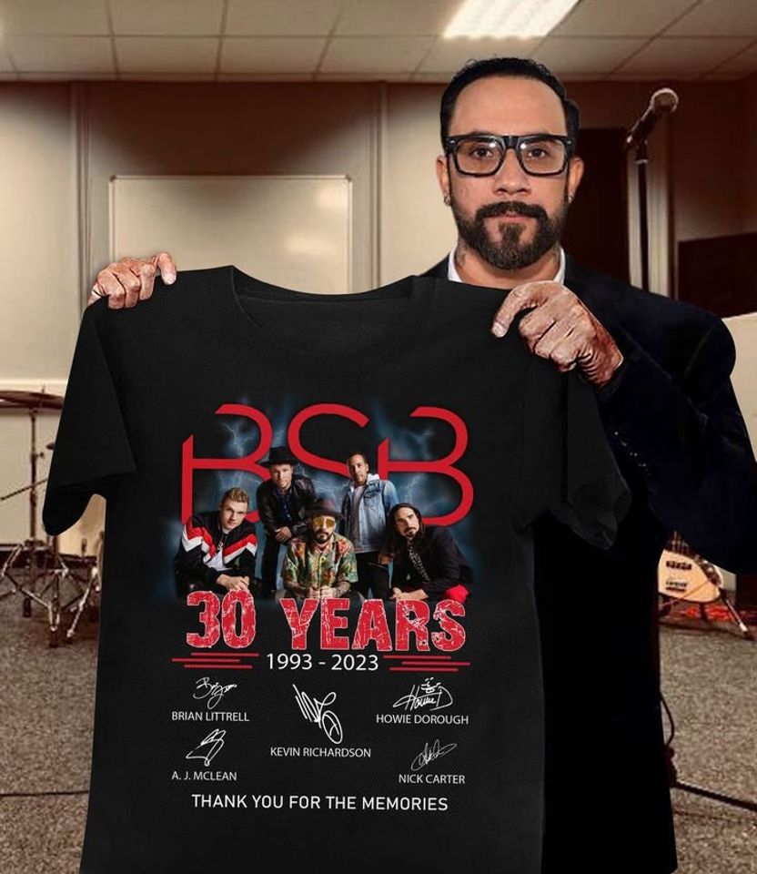 Bsb Backstreet Boys Band Member 30 Years 1993-2023 Thank You For