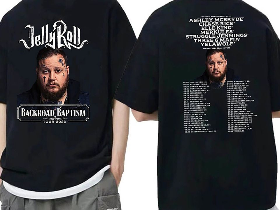 Jelly Roll Backroad Baptism Tour 2023 Personalized Baseball Jersey