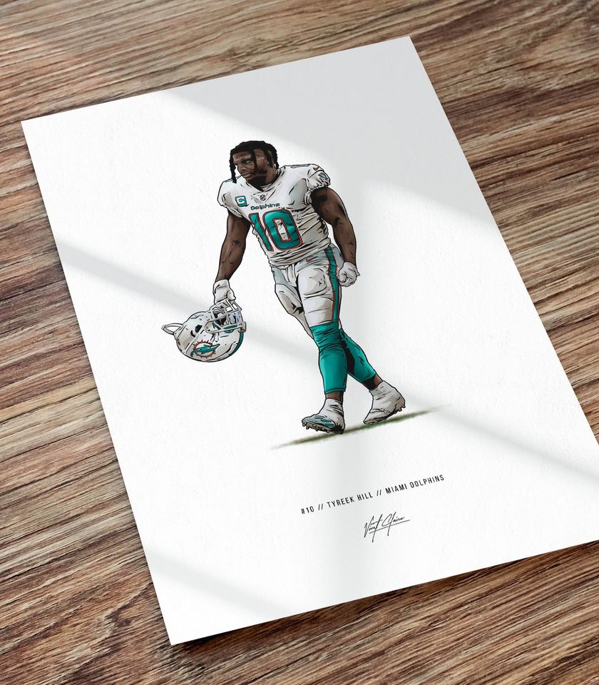 Tyreek Hill - Tyreek Hill Miami Dolphins - Sticker