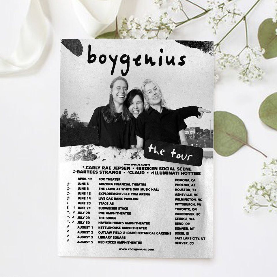 Boygenius Announce 2023 North American Tour Poster Designed & Sold By