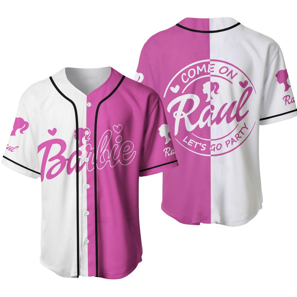 Eletees Barbie Come on Let's Go Party Custom Baseball Jersey