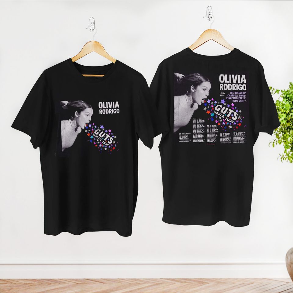 2024 Olivia Rodrigo Guts Tour Shirt, Guts Olivia Rodrigo Merch, Olivia ...