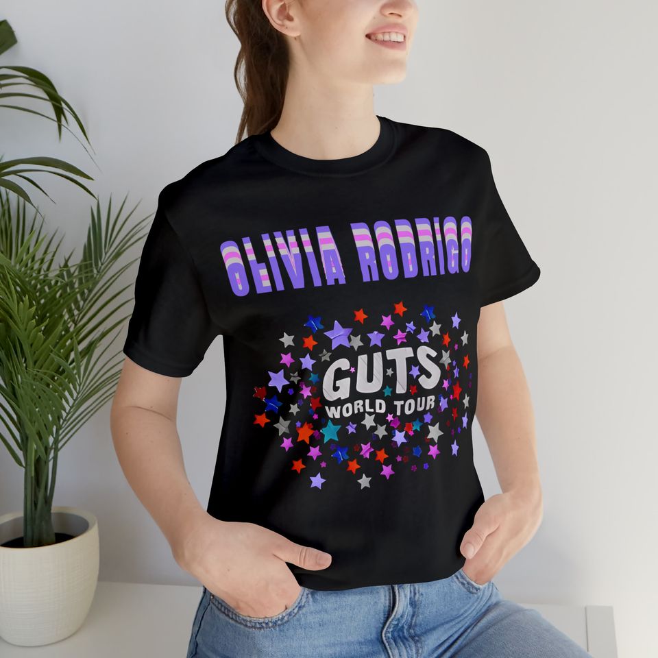 Olivia Rodrigo Guts Tour T-Shirt, Guts Tour Designed & Sold By Ablaze-Sty