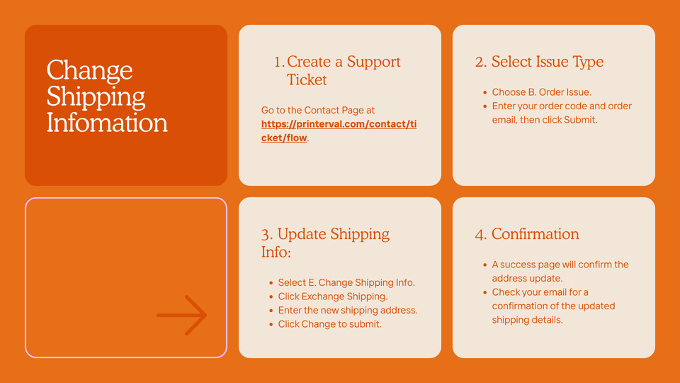 image post Change Shipping Information
