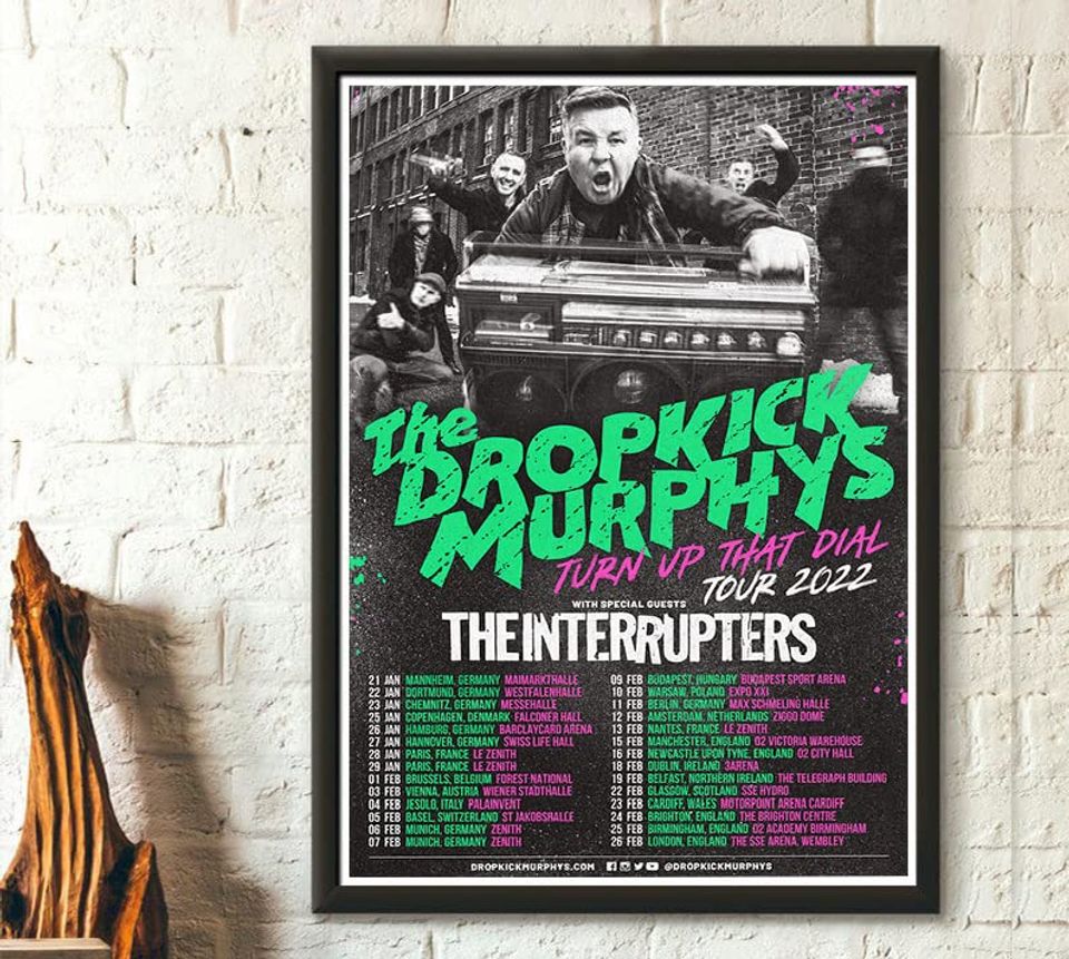 Dropkick Murphys Tour 2023 Poster, Dropkick Murphys Tour Poster Designed &  Sold By Sadye Running