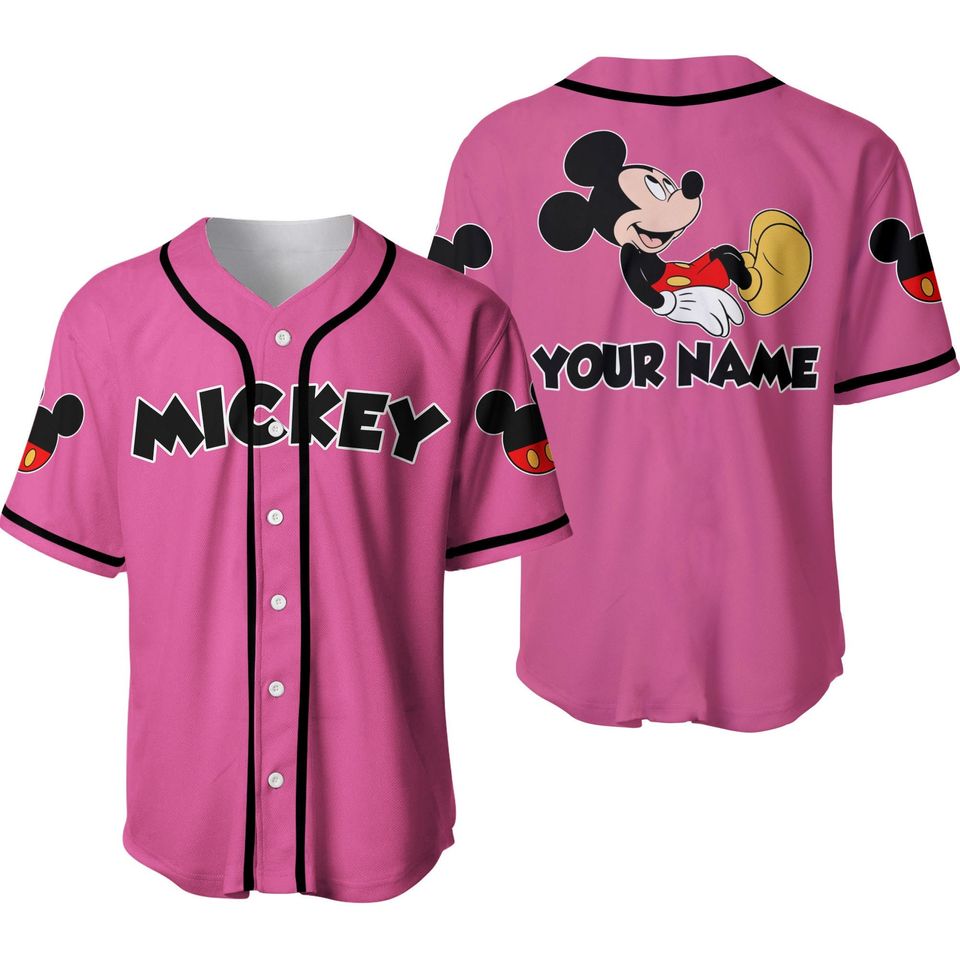 Mickey Mouse Disney Custom Baseball Jersey Designed & Sold By