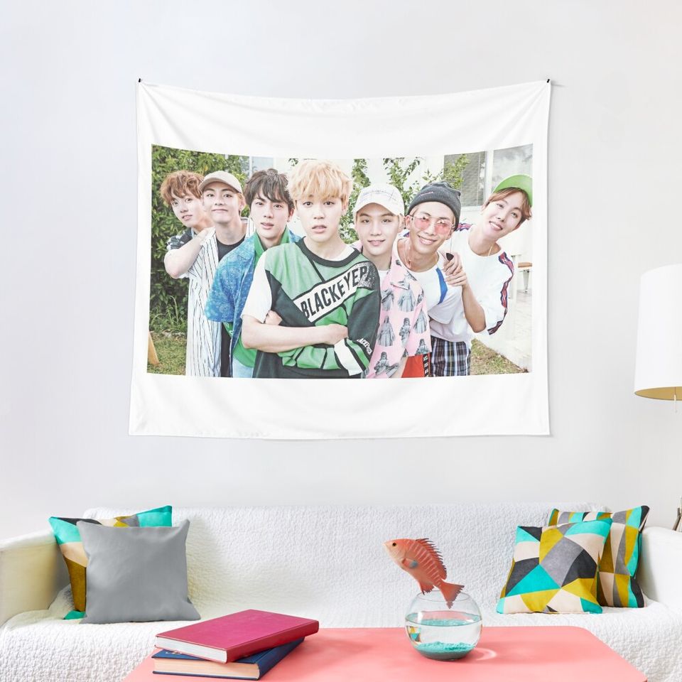  BTS merchandise kpop wall tapestry, BTS merch tapestry for  bedroom, home decor, and gift