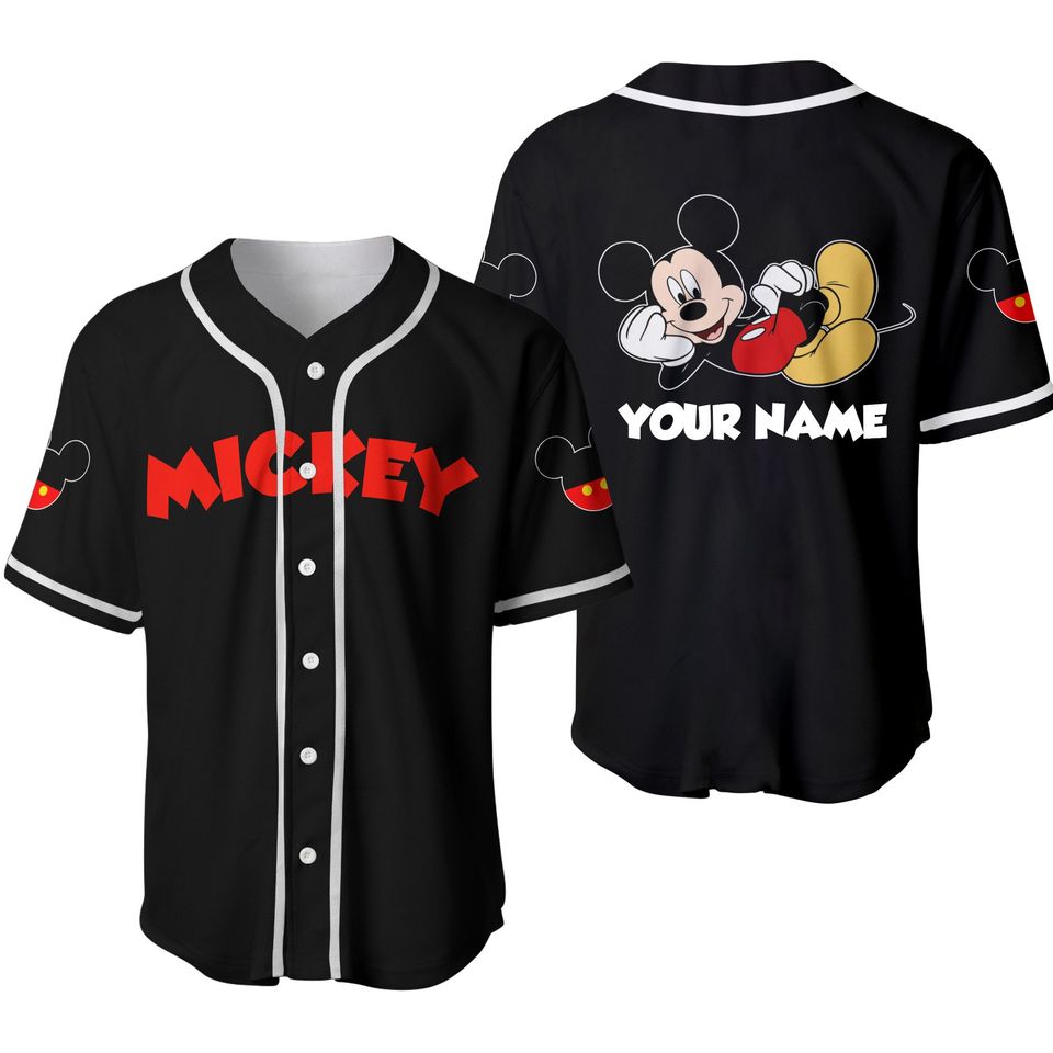 80s Disney Baseball Jersey / Mickey Mouse / California