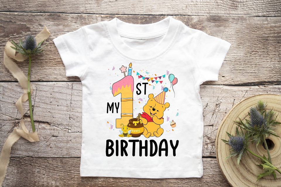 Winnie the Pooh Birthday Shirt Pooh Bear Shirt Custom 