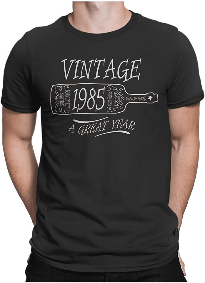 Discover Vinho Vintage 1985 | T-shirt Camisola de Mangas Compridas para Homem e Mulher