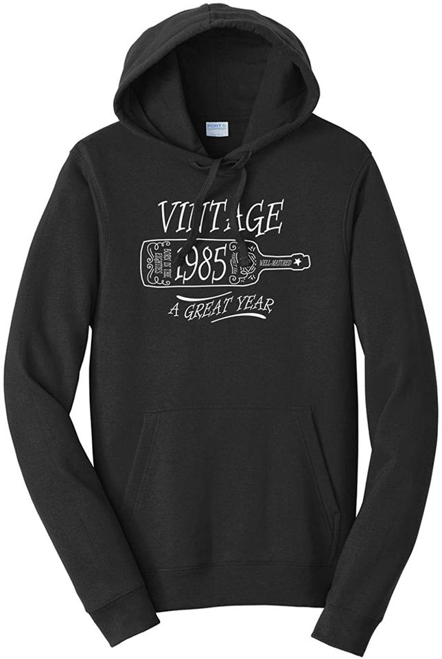 Discover Vinho Vintage 1985 | Hoodie Sweatshirt de Terror com Capuz para Homem e Mulher