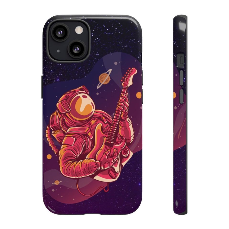 Discover Astronaught Guitar iPhone Capa De Telemóvel Iphone Astronauta Desenho