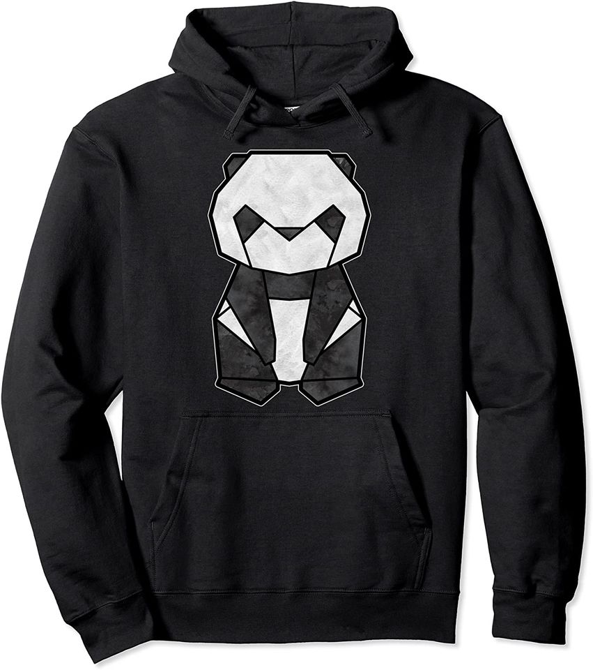 Discover Hoodie Sweatshirt com Capuz para Homem e Mulher Urso de Panda de Papel Dobrável de Origami Atre Tradiconal Japonesa