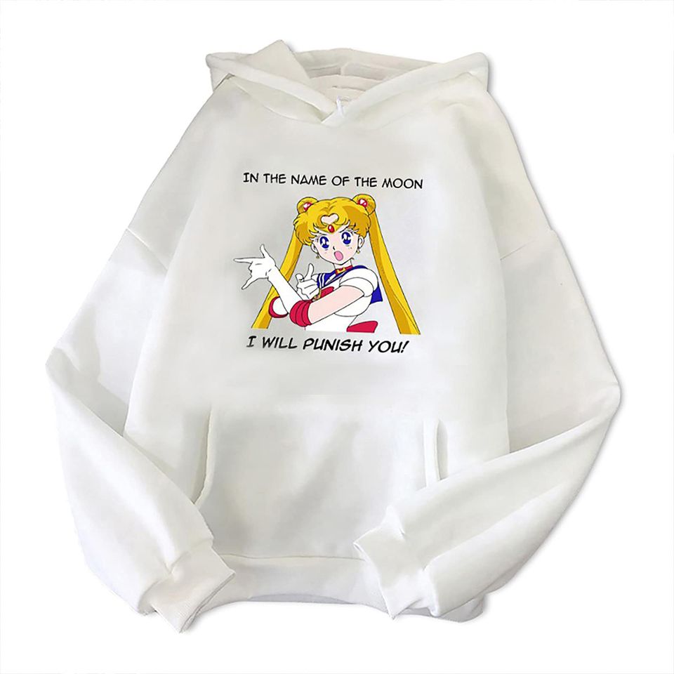Discover Hoodie Sweater Com Capuz Anime Japonesa Sailors Moon