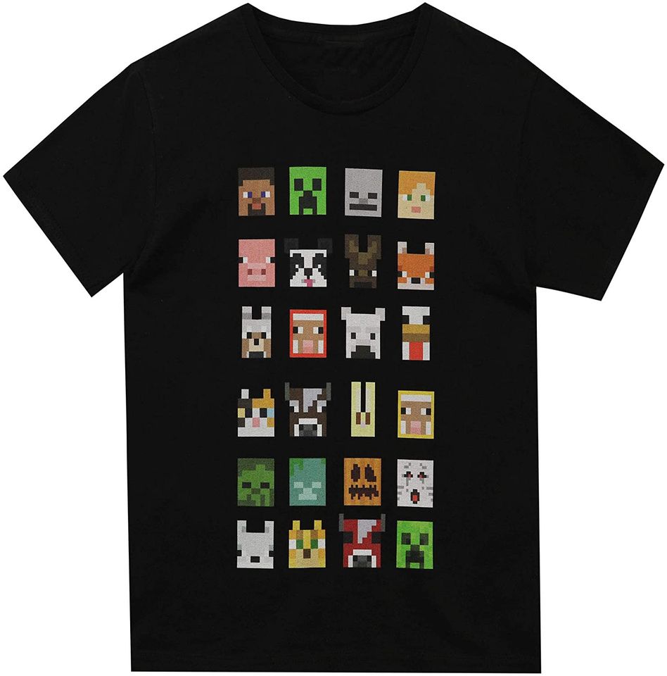 Discover T-shirt Minecraft Personagens Gamer | Camiseta Unissexo Presente Ideal
